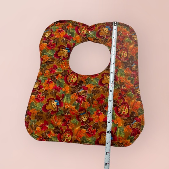 Lot/2 Handmade Thanksgiving Bibs OOAK - Picture 3 of 10